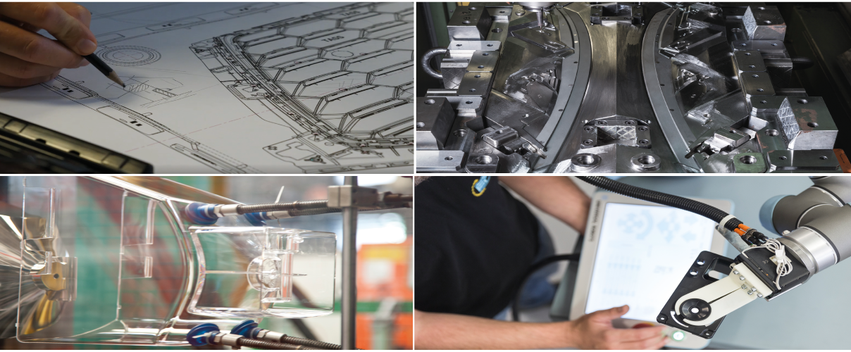 Progettazione stampi stampaggio assemblaggio efficienza sostenibilità